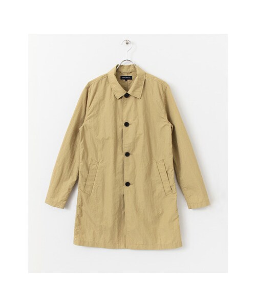 URBAN RESEARCH(アーバンリサーチ)の「コットン/ナイロン タイプライター ステンカラーコート(ジャケット/アウター・メンズ・NAVY/BEIGE/OLIVE/L.BLUE・M/L)」の2枚目の写真