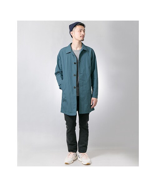 URBAN RESEARCH(アーバンリサーチ)の「コットン/ナイロン タイプライター ステンカラーコート(ジャケット/アウター・メンズ・NAVY/BEIGE/OLIVE/L.BLUE・M/L)」の12枚目の写真