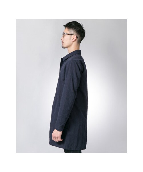 URBAN RESEARCH(アーバンリサーチ)の「コットン/ナイロン タイプライター ステンカラーコート(ジャケット/アウター・メンズ・NAVY/BEIGE/OLIVE/L.BLUE・M/L)」の14枚目の写真