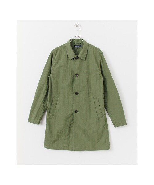 URBAN RESEARCH(アーバンリサーチ)の「コットン/ナイロン タイプライター ステンカラーコート(ジャケット/アウター・メンズ・NAVY/BEIGE/OLIVE/L.BLUE・M/L)」の3枚目の写真