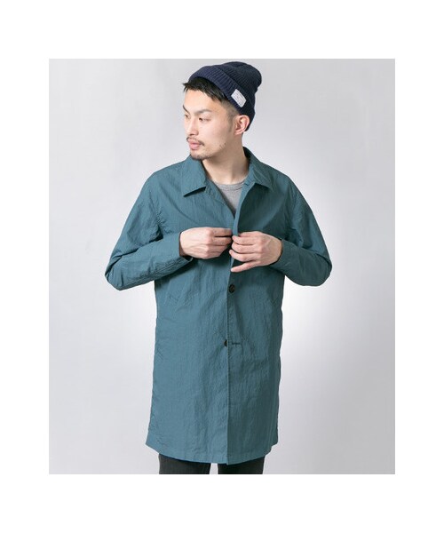 URBAN RESEARCH(アーバンリサーチ)の「コットン/ナイロン タイプライター ステンカラーコート(ジャケット/アウター・メンズ・NAVY/BEIGE/OLIVE/L.BLUE・M/L)」の11枚目の写真