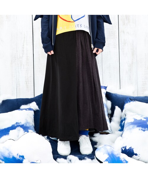 etreの「百褶長裙（スカート・レディース・鐵灰(705深灰)・Free）」の3枚目の写真