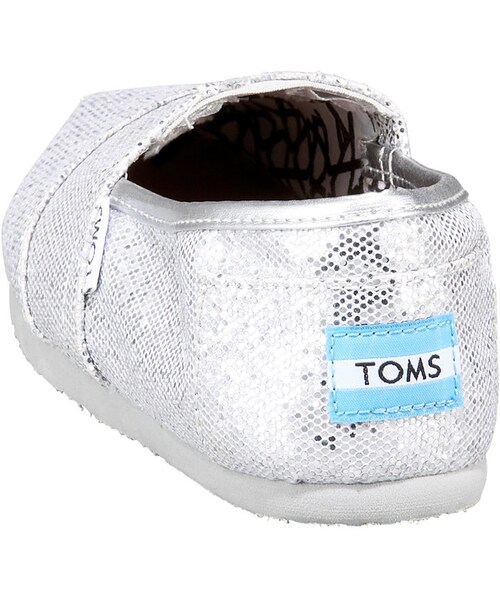 TOMS(トムス)の「TOMS Glitter Slip-On, Silver(シューズ・レディース・SILVER・37.0B/7.0B/40.0B/10.0B/37.5B/7.5B/36.5B/6.5B/42.0B/12.0B/35.0B/5.0B/36.0B/6.0B/39.0B/9.0B/35.5B/5.5B/38.5B/8.5B/39.5B/9.5B/41.0B/11.0B/38.0B/8.0B)」の2枚目の写真