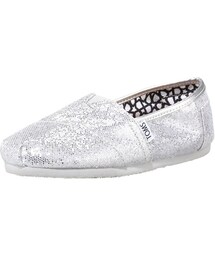 TOMS | TOMS Glitter Slip-On, Silver(シューズ)
