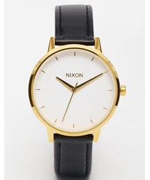 NIXON | Nixon Kensington Black Leather Watch(アナログ腕時計)