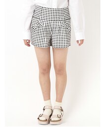 E hyphen world gallery | Junior リボンポケットギンガムショートパンツ(パンツ)