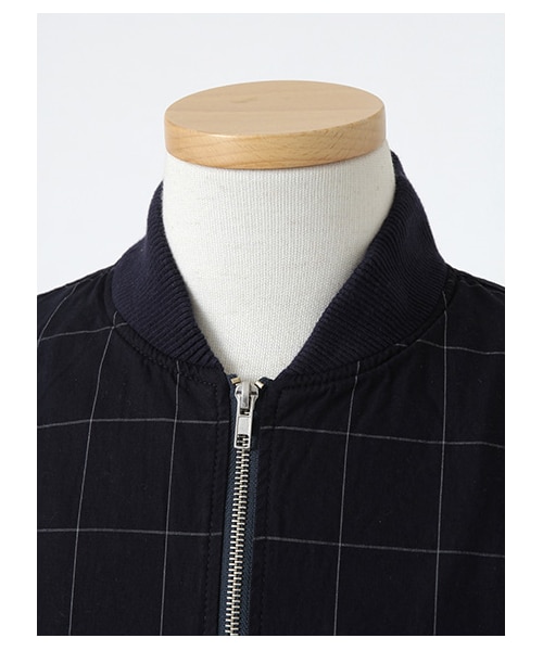 SEVENDAYS=SUNDAY(セブンデイズサンデイ)の「Men's ウィンドペン MA-1(ブルゾン ・メンズ・グレー/ネイビー・S/M/L)」の6枚目の写真