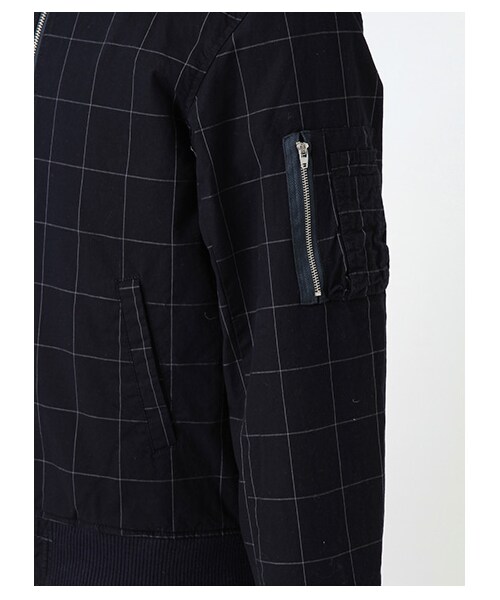 SEVENDAYS=SUNDAY(セブンデイズサンデイ)の「Men's ウィンドペン MA-1(ブルゾン ・メンズ・グレー/ネイビー・S/M/L)」の8枚目の写真