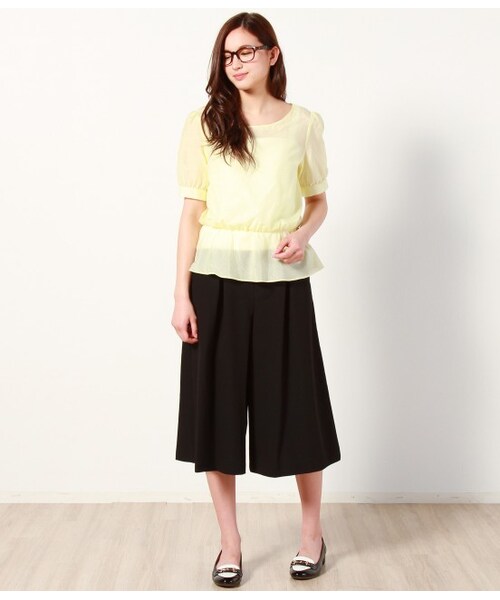 VIS（ビス）の「ガウチョパンツ（パンツ・レディース・ブラック/ネイビー・S/M）」の11枚目の写真