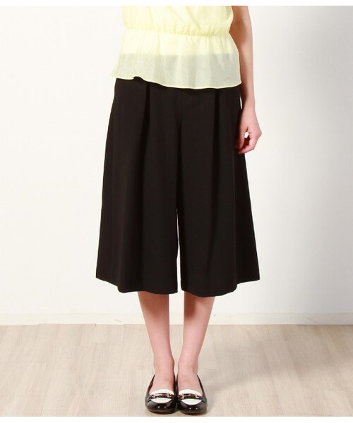 VIS（ビス）の「ガウチョパンツ（パンツ・レディース・ブラック/ネイビー・S/M）」の3枚目の写真