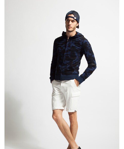 wjk（ダヴルジェイケイ）の「cut-off mesh cap（帽子・メンズ・white x navy/white×black/black x black・F）」の8枚目の写真