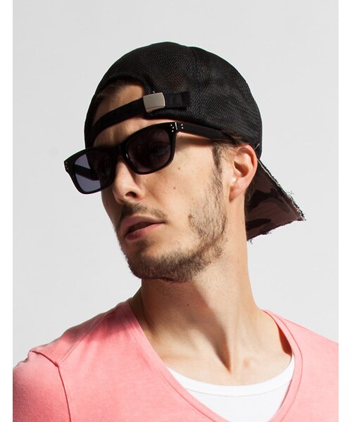 wjk（ダヴルジェイケイ）の「cut-off mesh cap（帽子・メンズ・white x navy/white×black/black x black・F）」の10枚目の写真