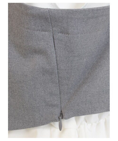 SNIDEL（スナイデル）の「ビスチェコンビトップス（ビスチェ・レディース・WHT/NVY/GRY・0/1）」の9枚目の写真