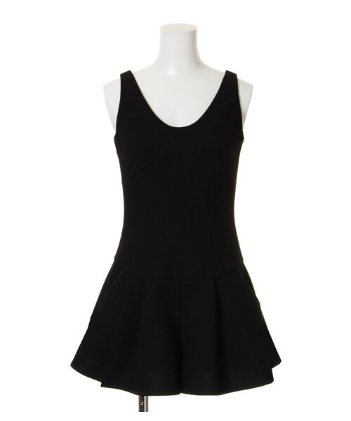 SNIDEL（スナイデル）の「スポーティータンクロンパース（ミニワンピース・レディース・CHECK/LGRY/BLK・1/0）」の3枚目の写真