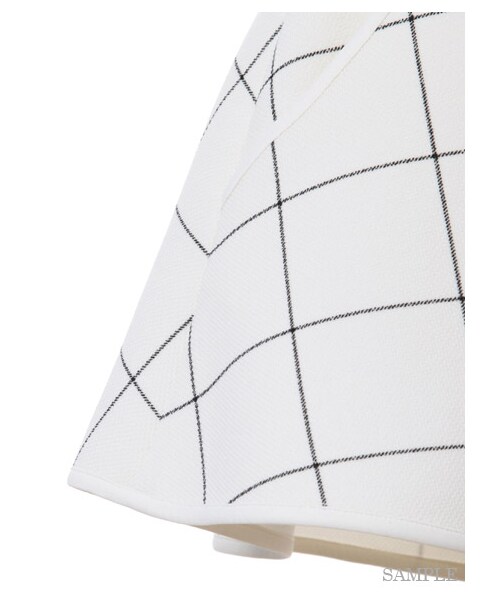 SNIDEL（スナイデル）の「スポーティータンクロンパース（ミニワンピース・レディース・CHECK/LGRY/BLK・1/0）」の9枚目の写真