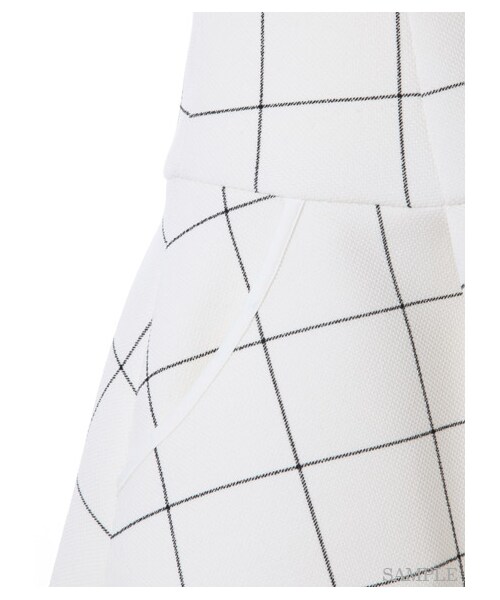 SNIDEL（スナイデル）の「スポーティータンクロンパース（ミニワンピース・レディース・CHECK/LGRY/BLK・1/0）」の8枚目の写真