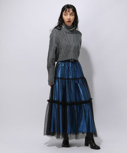 HARE（ハレ）の「チュールレイヤーギャザースカート（）」 - WEAR