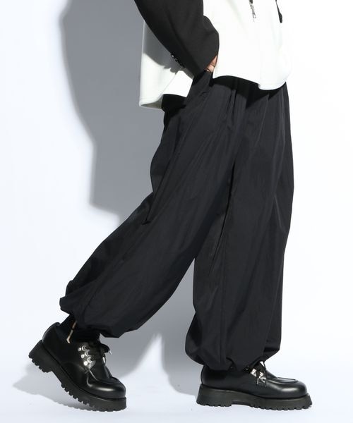 HARE（ハレ）の「DABOルーズナイロンパンツ（パンツ・メンズ・ブラック09/グレー16/グリーン70・FREE）」の5枚目の写真