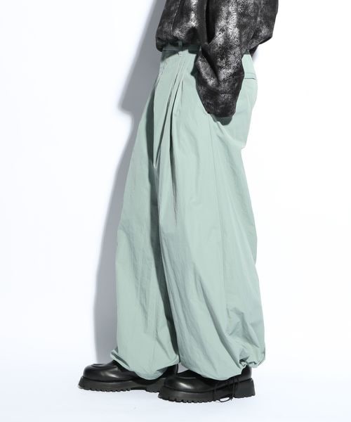 HARE（ハレ）の「DABOルーズナイロンパンツ（パンツ・メンズ・ブラック09/グレー16/グリーン70・FREE）」の10枚目の写真