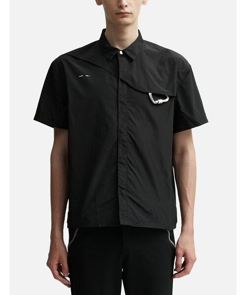 Short Sleeve Nylon Shirt with Carabiner