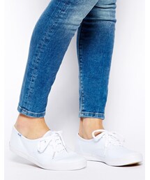 Keds | Keds Champion Canvas White Plimsoll Shoes(スニーカー)