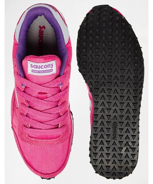 Saucony（サッカニー）の「Saucony DXN Pink Trainers（スニーカー・レディース・pink・US 9/US 7/US 10/US 11/US 8/US 6）」の2枚目の写真