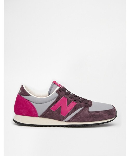NEW BALANCE（ニューバランス）の「New Balance 420 Burgundy/Pink Trainers（スニーカー・レディース・burgundypink・7.5/4/4.5/5.5/6.5/8.5/9.5）」の3枚目の写真
