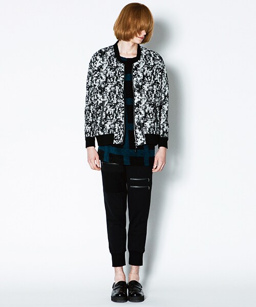 SHAREEF(シャリーフ)の「2TONE JQ RIB BLOUSON(その他・メンズ・D.GRY/CCL/WHT・1/2)」の2枚目の写真