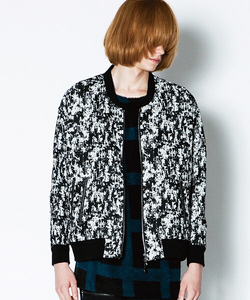 SHAREEF(シャリーフ)の「2TONE JQ RIB BLOUSON(その他・メンズ・D.GRY/CCL/WHT・1/2)」の1枚目の写真