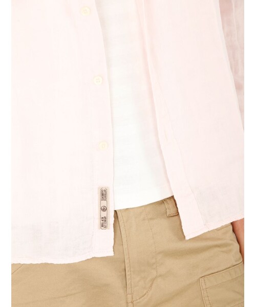 AVIREX（アヴィレックス）の「DS L/S DOUBLE GAUZE（トップス・メンズ・PINK/NAVY/WHITE/SACKS・M/L/XL/XXL）」の21枚目の写真