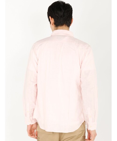AVIREX（アヴィレックス）の「DS L/S DOUBLE GAUZE（トップス・メンズ・PINK/NAVY/WHITE/SACKS・M/L/XL/XXL）」の19枚目の写真