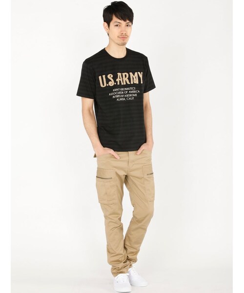 AVIREX（アヴィレックス）の「S/S ARMY CHENILLE TE（トップス・メンズ・BLACK/NAVY/WHITE・M/L/XL/XXL）」の12枚目の写真