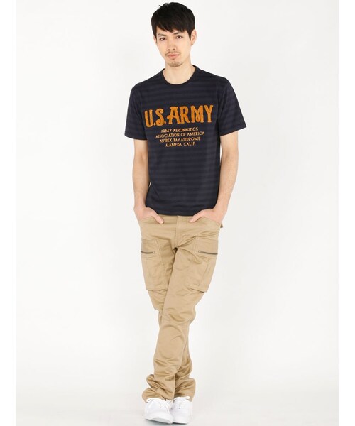 AVIREX（アヴィレックス）の「S/S ARMY CHENILLE TE（トップス・メンズ・BLACK/NAVY/WHITE・M/L/XL/XXL）」の18枚目の写真