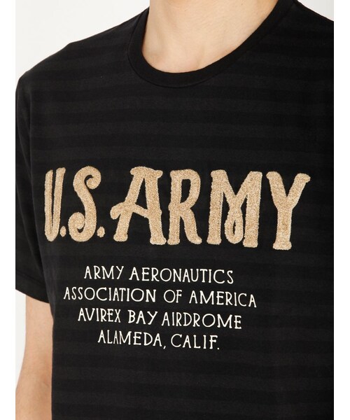 AVIREX（アヴィレックス）の「S/S ARMY CHENILLE TE（トップス・メンズ・BLACK/NAVY/WHITE・M/L/XL/XXL）」の10枚目の写真