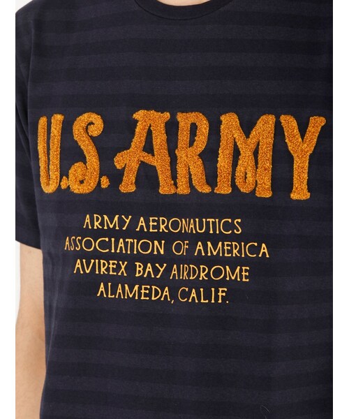 AVIREX（アヴィレックス）の「S/S ARMY CHENILLE TE（トップス・メンズ・BLACK/NAVY/WHITE・M/L/XL/XXL）」の16枚目の写真