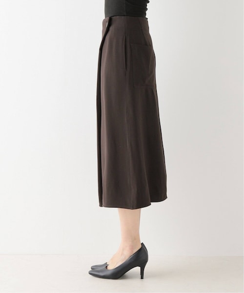 ドゥーズィエムクラスDramatic Wrap スカート ブラウン36 Dramatic