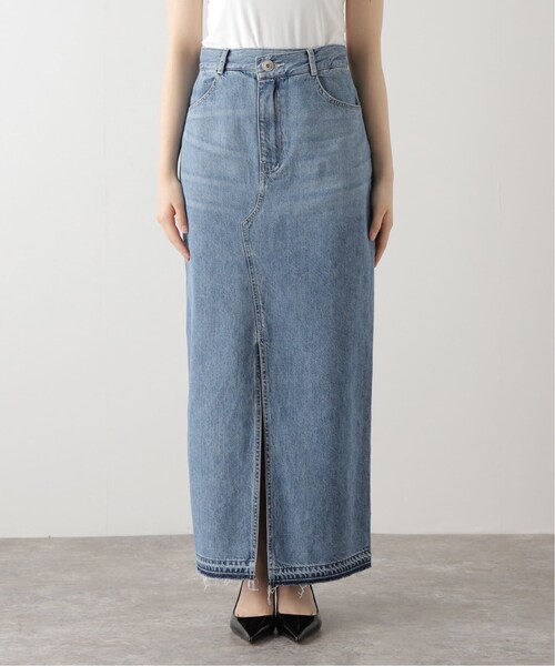 NOBLE ロングスリットデニムスカート Noble（ノーブル）の「ロングスリットデニムスカート（）」 - WEAR