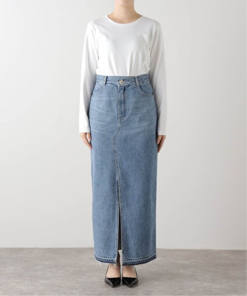Noble（ノーブル）の「ロングスリットデニムスカート（）」 - WEAR