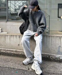 CIAOPANIC TYPY（チャオパニックティピー）の「【in a good mood】ブラッシングニットスウェットパンツセット（ニット/セーター）」