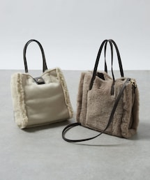 un dix cors | リバーシブルムートン風2WAYバッグ(ショルダーバッグ)