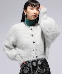 HARE（ハレ）の「2WAYロングシャギーカーディガン（トップス）」