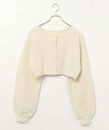 Heather（ヘザー）の「ショートラメニットカーディガン（トップス）」