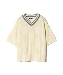 glamb（グラム）の「GB0124/KNT08 : Block Check Tilden Knit / ブロックチェックチルデンニット（その他・メンズ）」