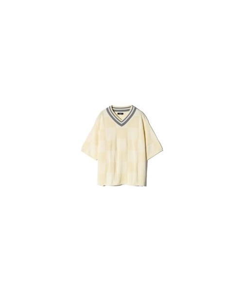 GB0124/KNT08 : Block Check Tilden Knit / ブロックチェックチルデンニット