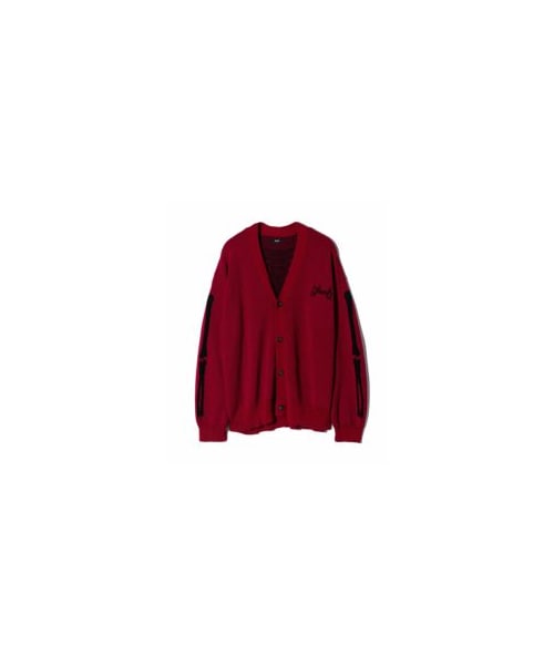glamb（グラム）の「GB0124/KNT01 : Skeleton Cardigan / スケルトンカーディガン（その他・メンズ・Black/Red・M/L）」の2枚目の写真