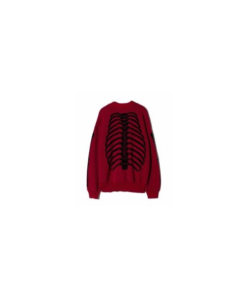 glamb（グラム）の「GB0124/KNT01 : Skeleton Cardigan / スケルトンカーディガン（その他・メンズ・Black/Red・M/L）」の3枚目の写真