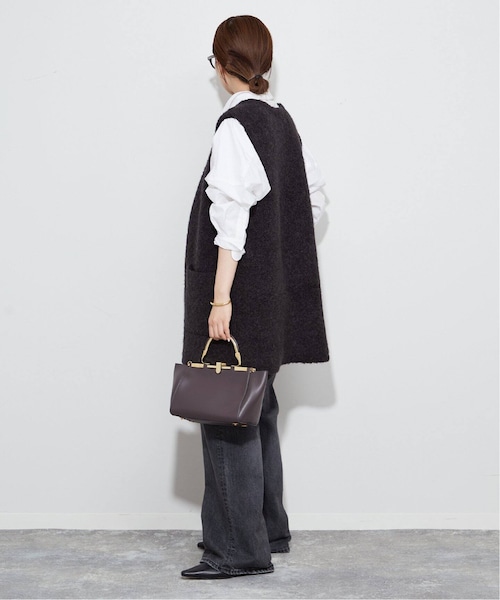 Plage プラージュ DENIM SEMI FLARED パンツ グレー plage（プラージュ）の「《追加》Semi Flared デニムパンツ