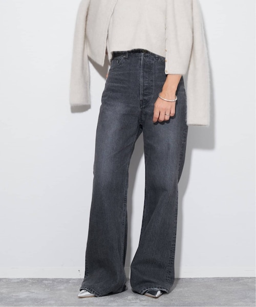 Plage DENIM SEMI FLARED パンツ グレー 34 Plage DENIM SEMI FLARED パンツ グレー 34 - メルカリ