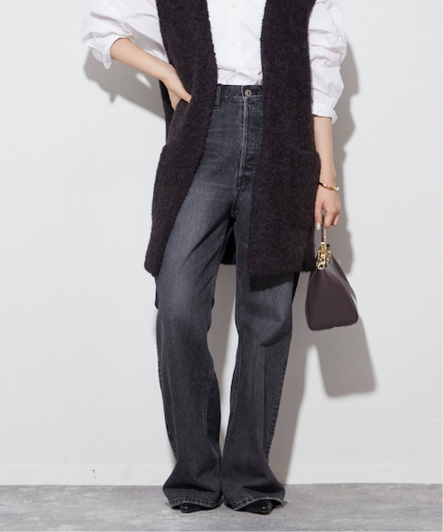 Plage Semi Flared デニムパンツ　38 Low Waist Semi-Flare Denim Pants