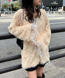 CIAOPANIC TYPY | 【HELLO.SANFRANCISCO】2WAYフェザーファーカーデ(カーディガン/ボレロ)